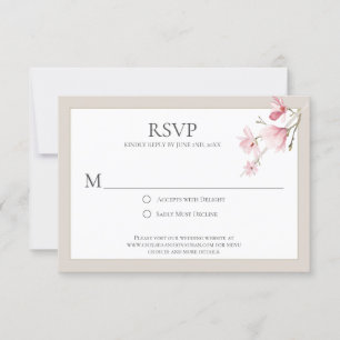 Placas RSVP Magnolia Blooms Rosa e Mocha