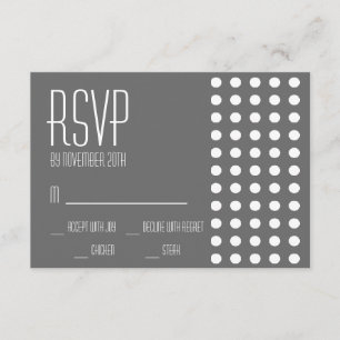 Placas RSVP Mini Bolinhas (Cinza Escura)