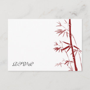 Placas RSVP Red Bamboo