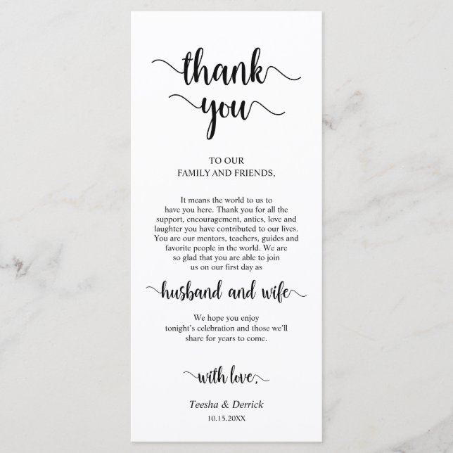 Place Setting Obrigado, Cartões Temáticos Rustic F (Frente)