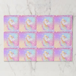 Placemats de Papel Unicórnio de Partido Magnético