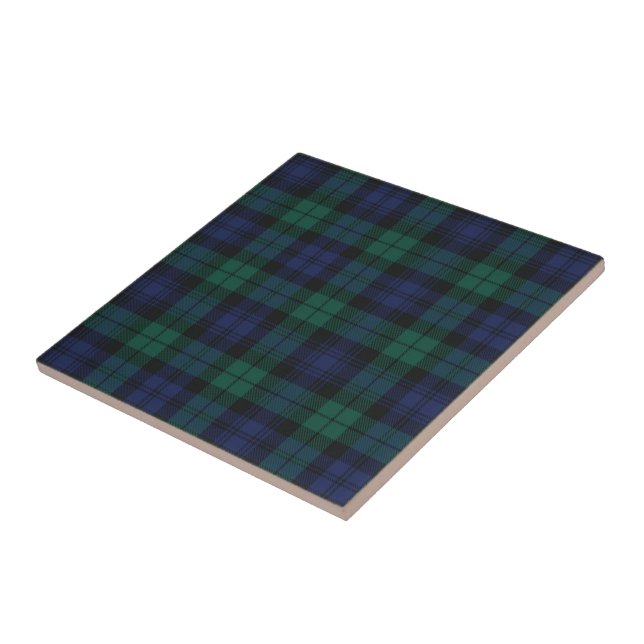 Plaid Festive Classic Rustic Green Tartan (Lateral)