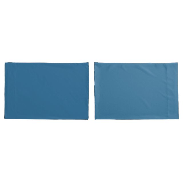 Plain Royal Blue Pillowcases  (Verso - conjunto)
