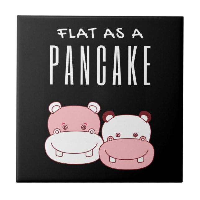 Plana Como Um Casal Pancake Hippo | Hippo Lover (Frente)