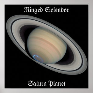 Planador em anel: Poster do planeta Saturno