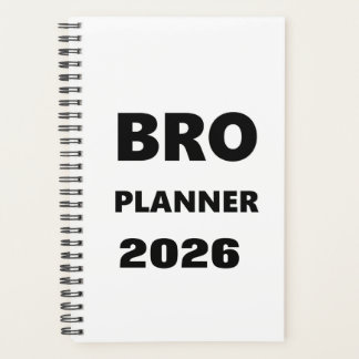 Planejador 2026 Homens Irmão Planejador Fonte Pret