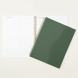 Planejador 8,5 x 11 Texturizado Verde para Casa ou