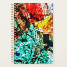 Planejador abstrato azul suave,Presente de motif p