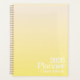 Planejador Amarelo Ombre Moderno
