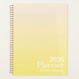 Planejador Amarelo Ombre Moderno