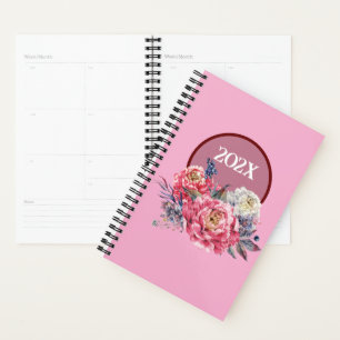 Planejador Anual de Datas de Jardim de Rosas