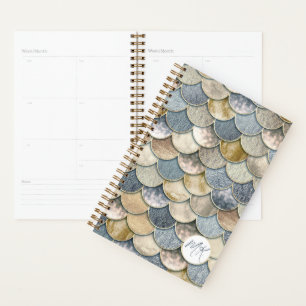 Planejador Anual de Escalas de Sereia Dourada e Az