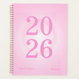 Planejador Anual Grande Aura Rosa