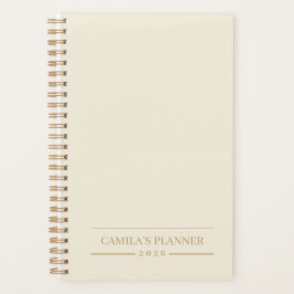 Planejador Anual Personalizado | Design Neutro Ele