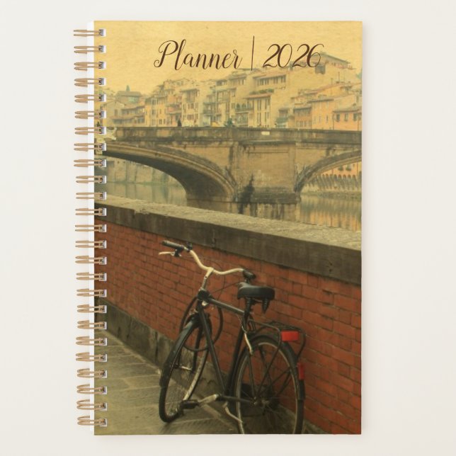 Planejador Anual Ponte Vecchio Florença 2026 (Frente)