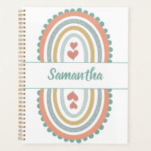 Planejador arco-íris moderno personalizado/persona