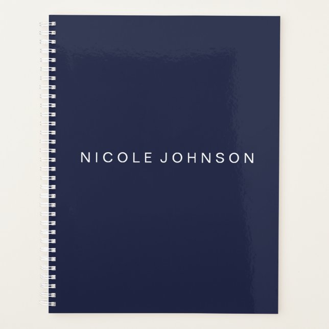 Planejador Azul / Semanal/Mensal (Frente)