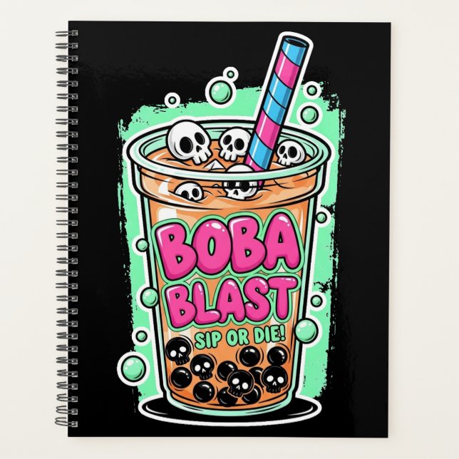 Planejador Boba Blast – Beba ou Morra! (Frente)