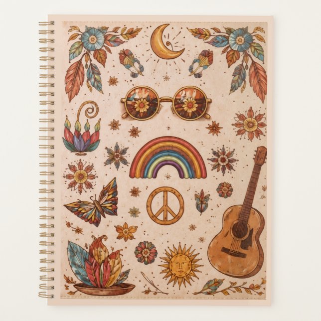 Planejador boêmio hippie (Frente)