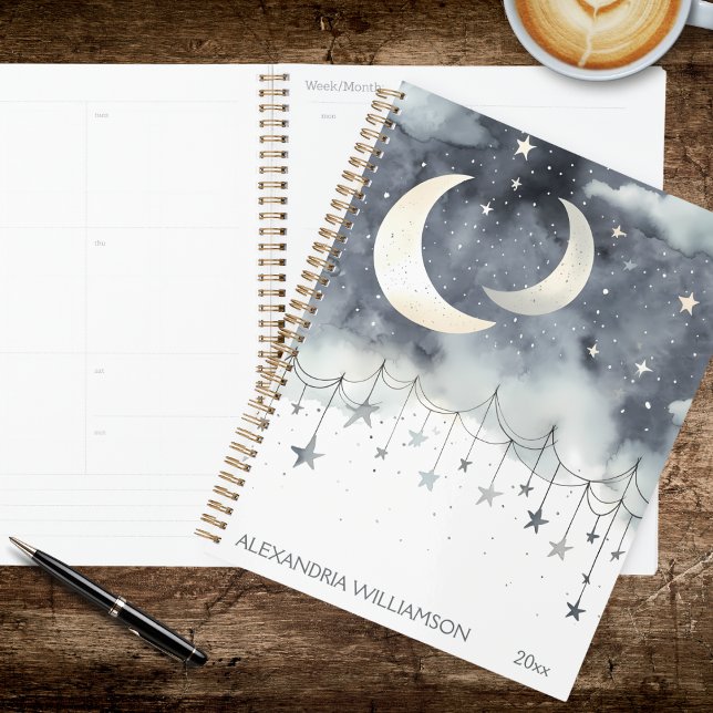 Planejador Boho Luas e Estrelas (Criador carregado)