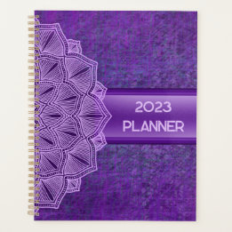 Planejador Boho Purple Mandala 2023