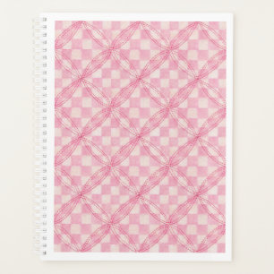 PLANEJADOR / CALENDÁRIO PINK CHECK QUILT 8.5x11