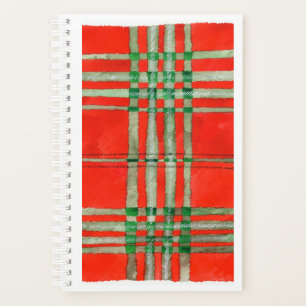 Planejador / Calendário TARTAN VERMELHO SCOTT 5.5x
