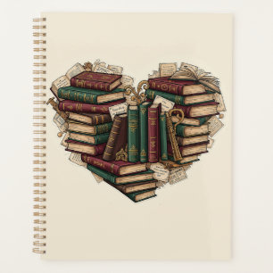 Planejador Coração de Livro