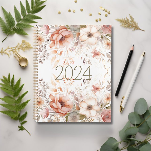Planejador de Aquarela Floral Moderno (Modern Floral Planner)