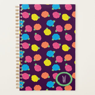 Planejador de Bolso Neon Roses