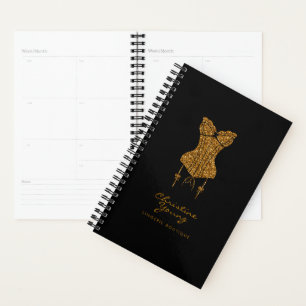 Planejador de Boutique de Lingerie de Lace Dourado