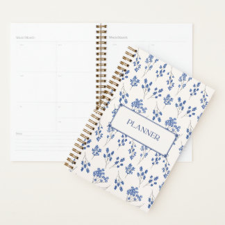 Planejador de Caderno com Capa Dura Floral