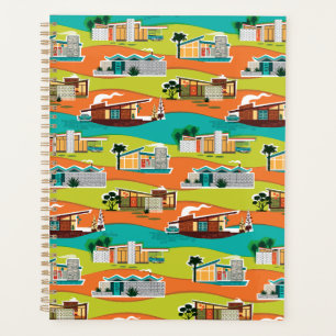 Planejador de Calendário de Casas Modernas do meio