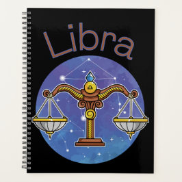 Planejador de Calendário de Símbolos Libra Zodiac