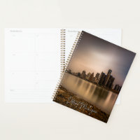 Planejador de Calendário do Skyline de Detroit Mic