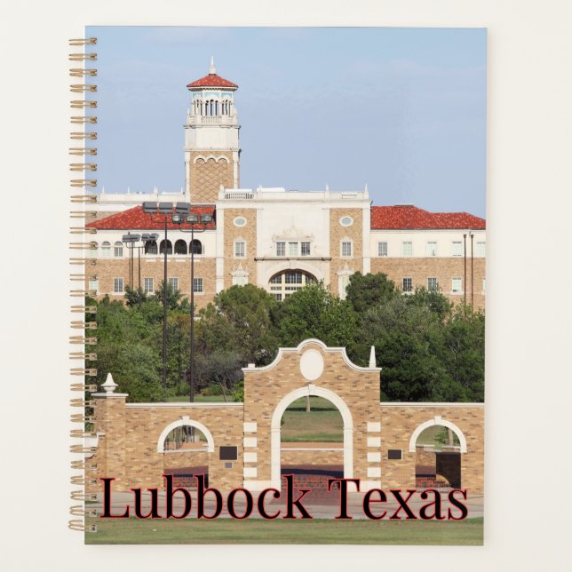 Planejador de Calendário do Texas Lubbock (Frente)