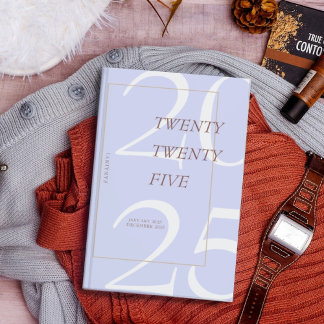 Planejador de Calendário Mínimo de 2025 para Púrpu