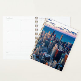 Planejador de Calendário Skyline de Chicago Illino