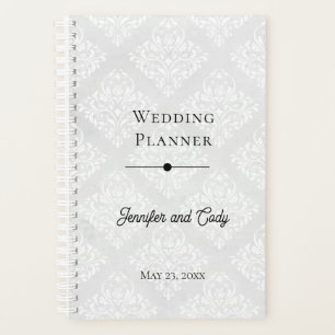 Planejador de Casamento com Damasco de Foto e Text