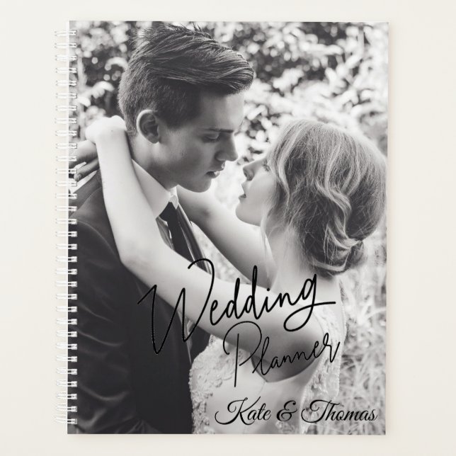 Planejador de Casamento com Foto Personalizada Ele (Frente)