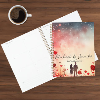 Planejador de Casamento Corações e Rosas