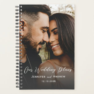 Planejador de Casamento de Foto e Caligrafia Moder