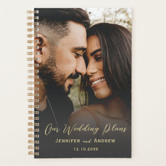 Planejador de Casamento de Foto e Caligrafia Moder
