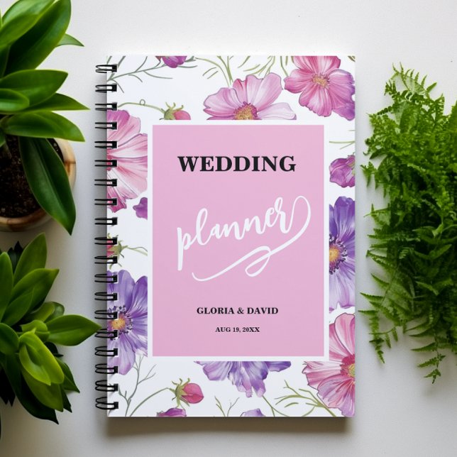 Planejador de Casamento Floral Roxo (Criador carregado)