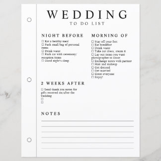 Planejador de Casamento Mínimo Página da Noite Ant