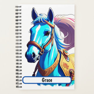 Planejador de Cavalo Azul com Caráter Personalizáv