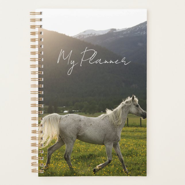 Planejador de Cavalos - Tema Primavera (Frente)