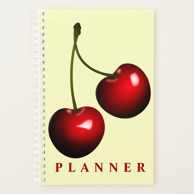 Planejador de Cerejas com Cores ou Texto Personali (Frente)