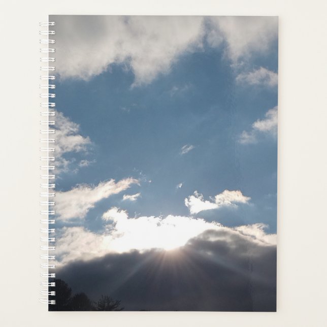 Planejador de Céu Ensolarado, Nuvens & Sol (Frente)