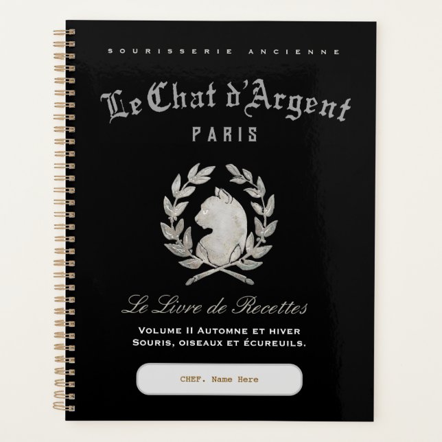 Planejador de Chef Personalizado Le Chat d'Argent (Frente)